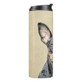 Miniatuur Pinscher-schilderkunst Thermosbeker (Gedraaid links)