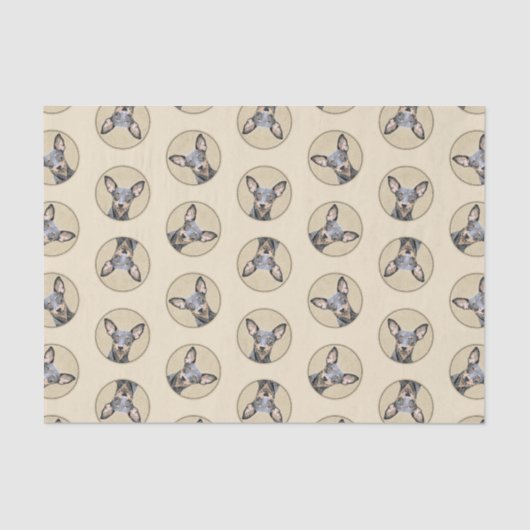 Miniatuur Pinscher-schilderkunst Tissuepapier (Voorkant)