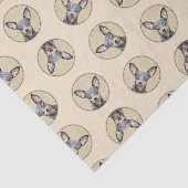 Miniatuur Pinscher-schilderkunst Tissuepapier (Detail)