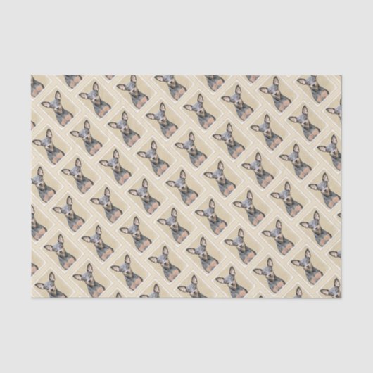 Miniatuur Pinscher-schilderkunst Tissuepapier (Voorkant)