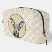 Miniatuur Pinscher-schilderkunst Toilettasje (Rechterhoek)