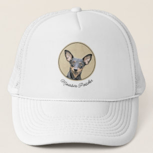 Miniatuur Pinscher-schilderkunst Trucker Pet
