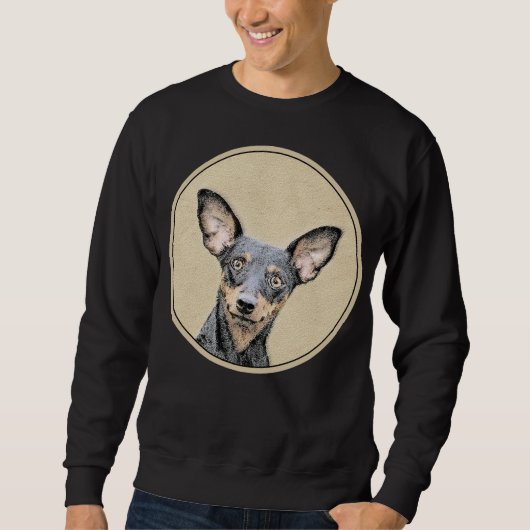 Miniatuur Pinscher-schilderkunst Trui (Voorkant)