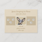 Miniatuur Pinscher-schilderkunst Visitekaartje (Voorkant)