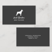 Miniatuur Pinscher Silhouet Visitekaartje (Voorkant / Achterkant)