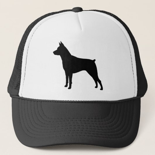 Miniatuur Pinscher Silhouette Trucker Pet (Voorkant)