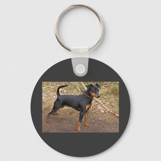 Miniatuur_pinscher Sleutelhanger (Voorkant)