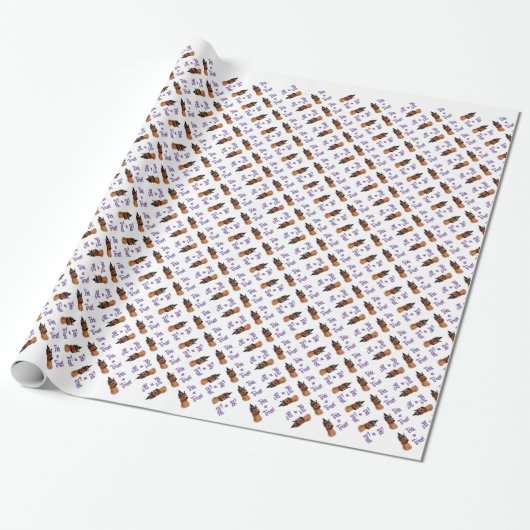 Miniatuur Pinscher Trick Cadeaupapier (Uitgerold)