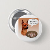 Miniatuur Pinscher Turkije Ronde Button 5,7 Cm (Voorkant /achterkant)
