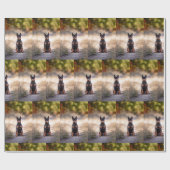 Miniatuur Pinscher Zittend Cadeaupapier (Vlak)