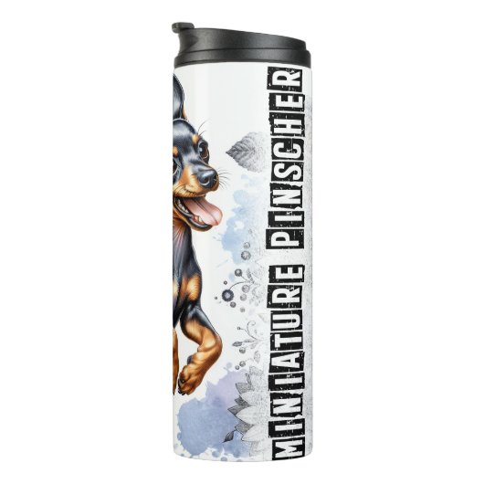 Miniatuur Pinscher's Grijswaardentuin Thermosbeker (Geroteerd rechts)