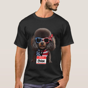 Miniatuur Poedel Hond Chloe Mannen Vrouwen Kinder  T-shirt