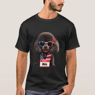 Miniatuur Poedel Hond Milo Mannen Vrouwen Kinder J T-shirt