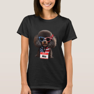 Miniatuur Poedel Hond Milo Mannen Vrouwen Kinder J T-shirt