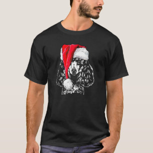 Miniatuur Poedel Santa Kerstmis Hond Mam Cadeau T-shirt