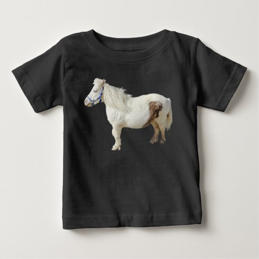 Miniatuur pony mini WIT PAARD klein dier (Voorkant)