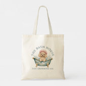 Miniatuur Poodle Hond Trimschoentas Tote Bag (Achterkant)