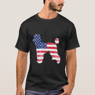 Miniatuur Poodle Hond Vader Moeder Silhouet Amerik T-shirt