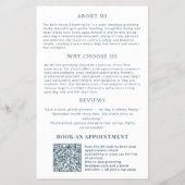 Miniatuur Poodle Hondenverzorging Flyer - Wit (Achterkant)
