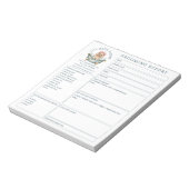 Miniatuur Poodle Verzorgingsrapport Notitieblok (Linkerzijde)