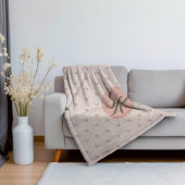 Miniatuur Rozen & Monogram Sherpa Deken