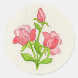 Miniatuur Rozen sticker
