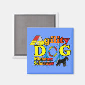Miniatuur_Schnauzer_Agility Magneet (Voorkant / Achterkant)