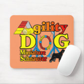 Miniatuur_Schnauzer_Agility Muismat (Met muis)