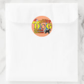 Miniatuur_Schnauzer_Agility Ronde Sticker (Tas)
