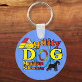 Miniatuur_Schnauzer_Agility Sleutelhanger (Voorkant)