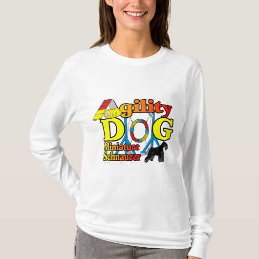 Miniatuur_Schnauzer_Agility T-shirt (Voorkant)