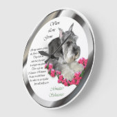 Miniatuur Schnauzer Art Gifts Grote Klok (Hoek)