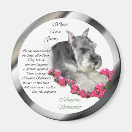 Miniatuur Schnauzer Art Gifts Magneet