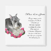 Miniatuur Schnauzer Art Gifts Magneet (Voorkant)