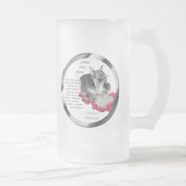 Miniatuur Schnauzer Art Gifts Matglas Bierpul