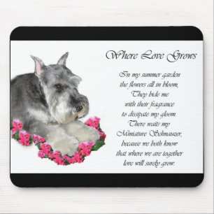 Miniatuur Schnauzer Art Gifts Muismat