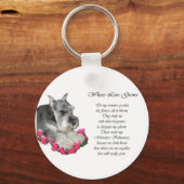 Miniatuur Schnauzer Art Gifts Sleutelhanger (Voorkant)