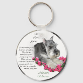 Miniatuur Schnauzer Art Gifts Sleutelhanger