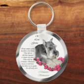 Miniatuur Schnauzer Art Gifts Sleutelhanger (Voorkant)