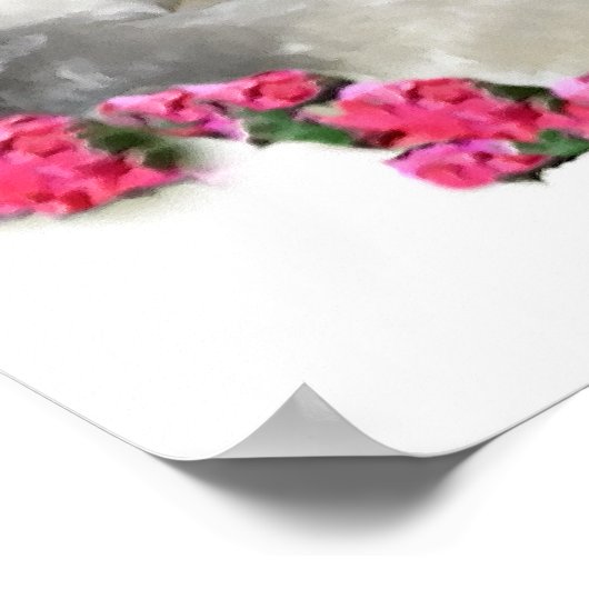 Miniatuur Schnauzer Art Print (Hoek)