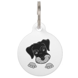 miniatuur schnauzer black en Silver peking Huisdierpenning