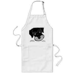 miniatuur schnauzer black en Silver peking Lang Schort