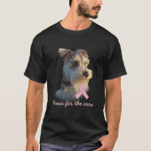 Miniatuur Schnauzer Breast Cancer Unisex Shirt (Voorkant)