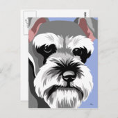 Miniatuur Schnauzer Briefkaarten (Voorkant / Achterkant)