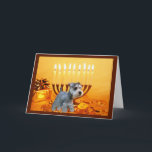 Miniatuur Schnauzer Chanoeka Kaart Menorah<br><div class="desc">Het herdenken van familie en vrienden tijdens het Chanoekaseizoen is een prachtige manier om contact te houden met de mensen waar je van houdt en waar je om geeft. Ik heb met liefde en zorg een Chanoekaartje voor honden gemaakt en ik ben er zeker van dat iedereen die van honden...</div>