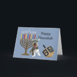 Miniatuur Schnauzer Chanoeka Kaart Menorah Dreidel<br><div class="desc">Het herdenken van familie en vrienden tijdens het Chanoekaseizoen is een prachtige manier om contact te houden met de mensen waar je van houdt en waar je om geeft. Ik heb met liefde en zorg een Chanoekaartje voor honden gemaakt en ik ben er zeker van dat iedereen die van honden...</div>