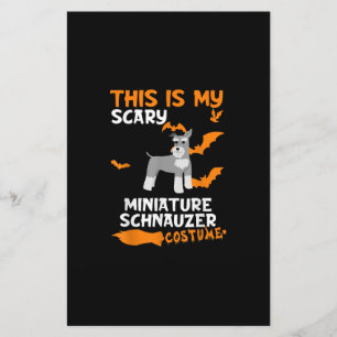 Miniatuur Schnauzer Costume Halloween Lazy Scary Briefpapier