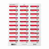 Miniatuur Schnauzer Cute Cartoon Tekening Etiket (Full Sheet)