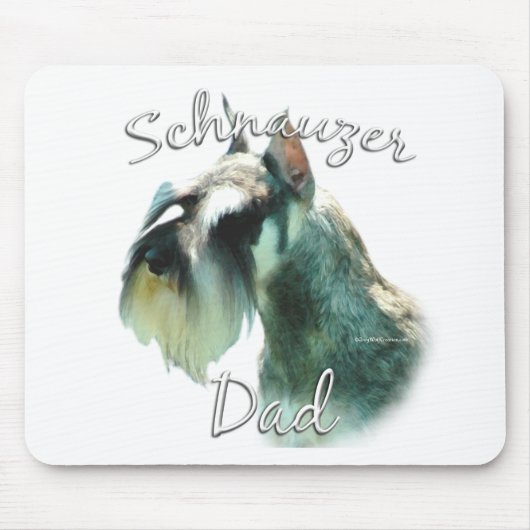 Miniatuur Schnauzer Dad 2 Muismat (Voorkant)