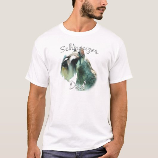 Miniatuur Schnauzer Dad 2 T-shirt (Voorkant)